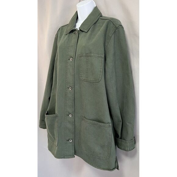 Old Navy Military Jacket Women , 100% Cotton. Women's Sz Large Tall - Picture 3 of 12